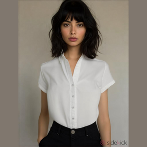 White Button-Up Shirt by New York & Company